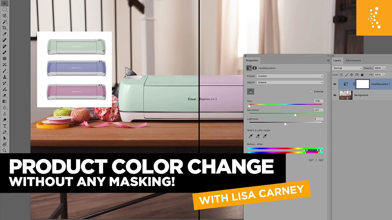 Skip the Mask: How to Recolor Product Photos Using Hue/Saturation's Targeted Color Tool