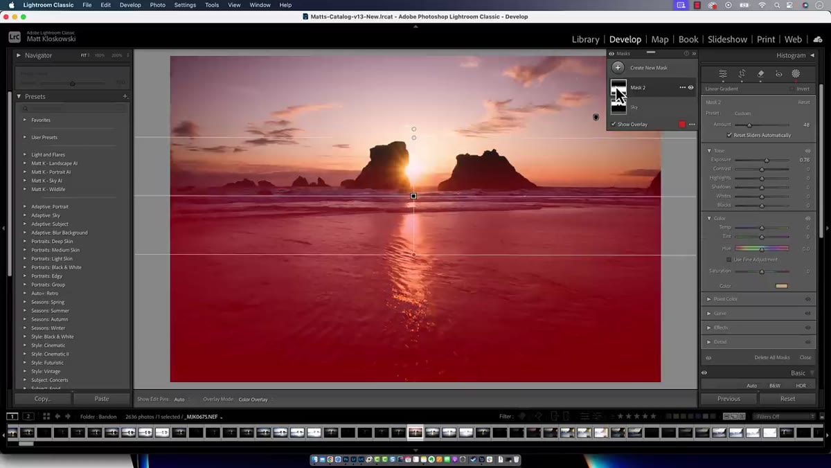 Toolbar showing Edit Pins dropdown set to Never
