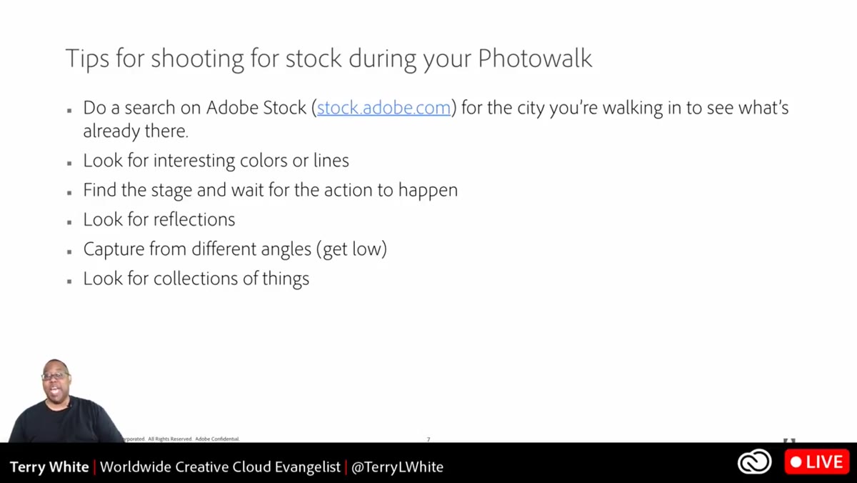 caption: Tip about identifying locations and waiting for the right moment to occur