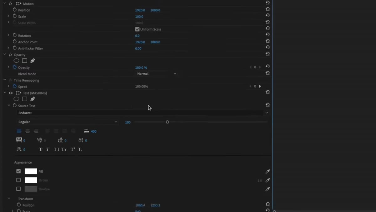 Pen icon highlighted in the effects or mask panel